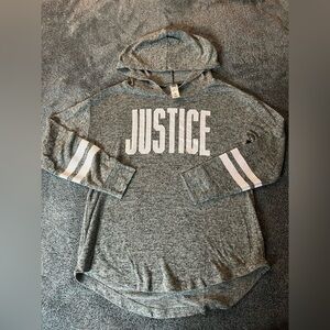 Girls Justice Size 10 Hooded Shirt